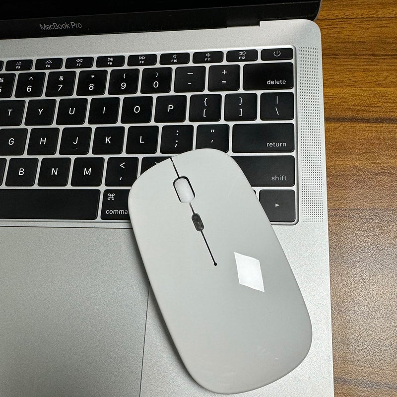 PEIBO Bluetooth Wireless Mouse for Laptop mac MacBook ipad MacBook air MacBook pro pc Desktop Computer Windows Chromebook Notebook (White) - Image 3
